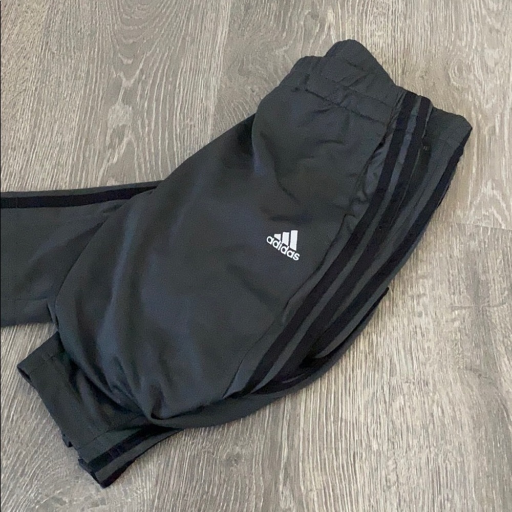 Adidas Track Pants (Grey/Black)